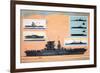 The Uss Saratoga, Converted from a Battle Cruiser to Become an Aircraft Carrier-John S. Smith-Framed Giclee Print