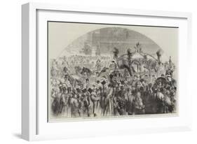 The Usual State Procession of Her Majesty to Open Parliament-null-Framed Giclee Print