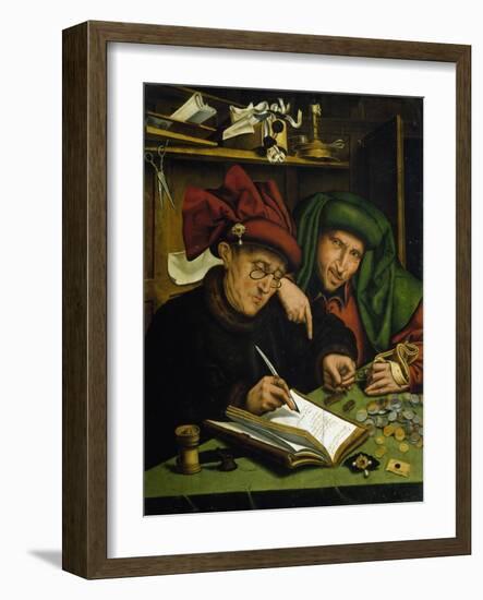 The Usurers, after Massys-Marinus Van Reymerswaele-Framed Giclee Print