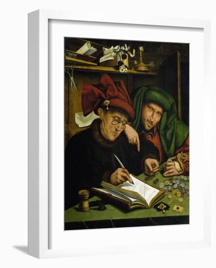 The Usurers, after Massys-Marinus Van Reymerswaele-Framed Giclee Print