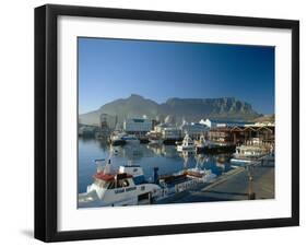 The V & A Waterfront and Table Mountain Cape Town, Cape Province, South Africa-Fraser Hall-Framed Photographic Print