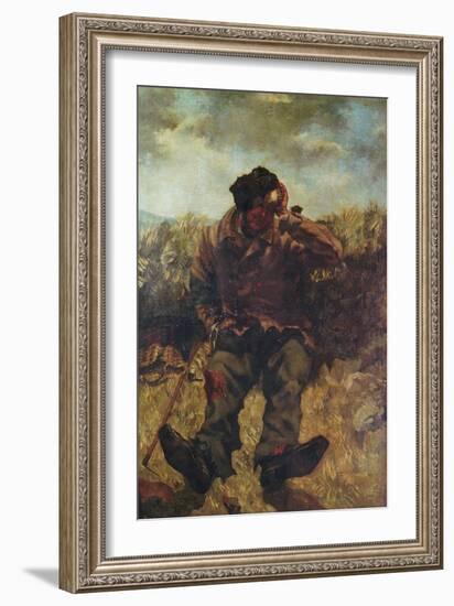 The Vagabond-Gustave Courbet-Framed Giclee Print