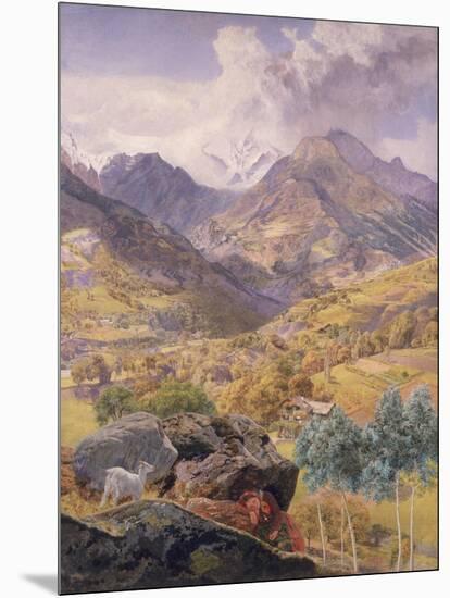 The Val D'Aosta, 1858-John Brett-Mounted Giclee Print