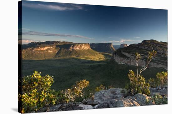 The Vale Do Pati Seen from Pai Inacio Mountain-Alex Saberi-Stretched Canvas