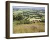 The Vale of Evesham from the Main Ridge of the Malvern Hills, Worcestershire, England-David Hughes-Framed Photographic Print