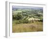 The Vale of Evesham from the Main Ridge of the Malvern Hills, Worcestershire, England-David Hughes-Framed Photographic Print
