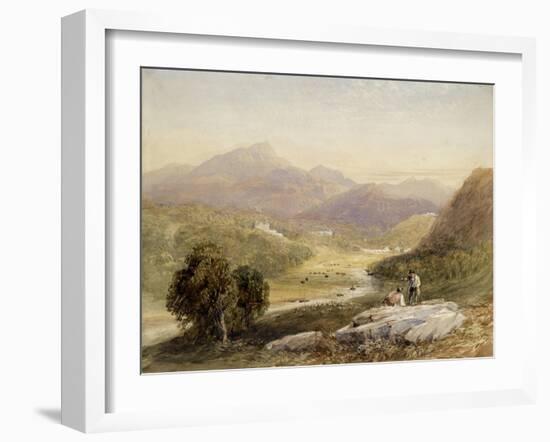 The Vale of Ffestiniog, Merionethshire-David Cox-Framed Giclee Print