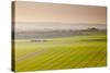 The Vale of Pewsey at First Light, Wiltshire, England, United Kingdom, Europe-Julian Elliott-Stretched Canvas