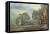 The Vale of St. John, 1786-Francis Towne-Framed Stretched Canvas