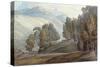 The Vale of St John, Cumberland, 1786-Francis Towne-Stretched Canvas