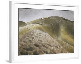 The Vale of the White Horse-Eric Ravilious-Framed Giclee Print