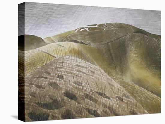 The Vale of the White Horse-Eric Ravilious-Stretched Canvas