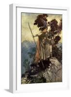 The Valkyrie / Die Walküre-Arthur Rackham-Framed Giclee Print