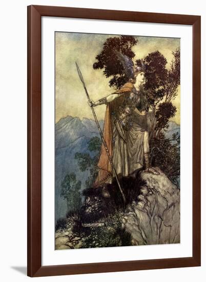 The Valkyrie / Die Walküre-Arthur Rackham-Framed Giclee Print