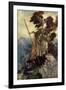 The Valkyrie / Die Walküre-Arthur Rackham-Framed Giclee Print