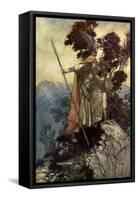 The Valkyrie / Die Walküre-Arthur Rackham-Framed Stretched Canvas