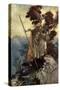 The Valkyrie / Die Walküre-Arthur Rackham-Stretched Canvas