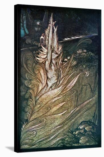 The Valkyrie / Die Walküre-Arthur Rackham-Stretched Canvas