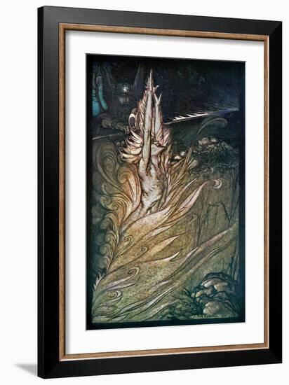 The Valkyrie / Die Walküre-Arthur Rackham-Framed Giclee Print