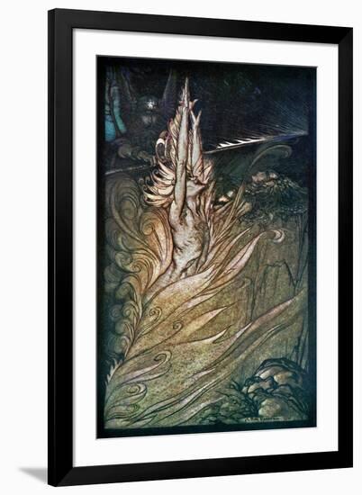 The Valkyrie / Die Walküre-Arthur Rackham-Framed Giclee Print