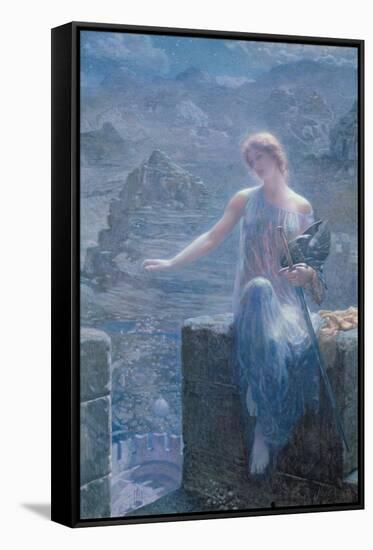 The Valkyrie's Vigil, 1906-Edward Robert Hughes-Framed Stretched Canvas