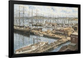 The Vallejo St. Wharf-Stanton Manolakas-Framed Giclee Print