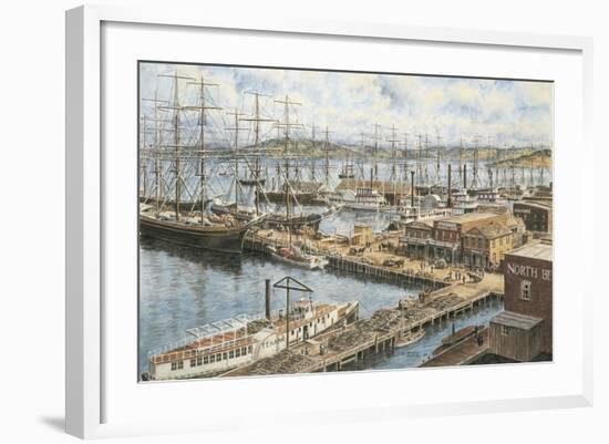 The Vallejo St. Wharf-Stanton Manolakas-Framed Giclee Print