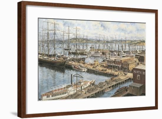 The Vallejo St. Wharf-Stanton Manolakas-Framed Giclee Print