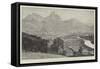 The Valley and Town of Schwytz, the Birthplace of the Swiss Confederation, 1291-null-Framed Stretched Canvas