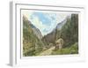 The Valley Anlauftal near Gastein, Salzburg-Rudolph von Alt-Framed Collectable Print