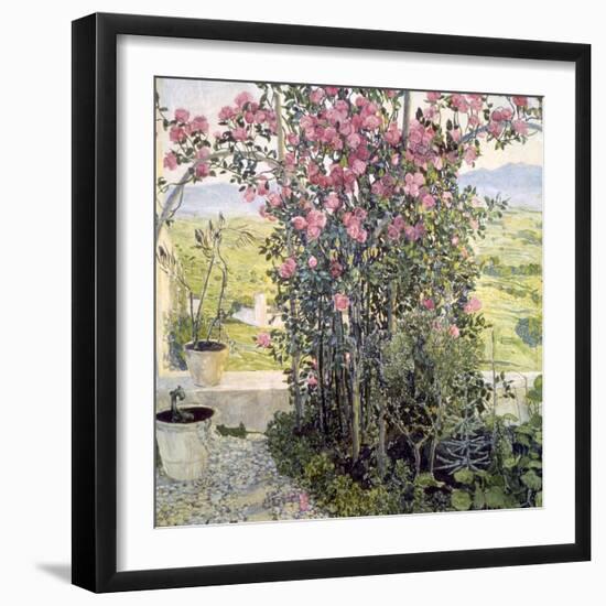 The Valley in Umbria, 1910s-Aleksandr Golovin-Framed Giclee Print