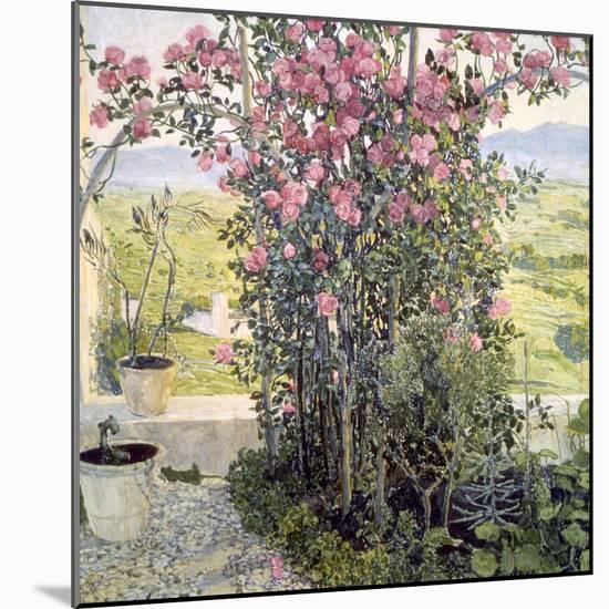 The Valley in Umbria, 1910s-Aleksandr Golovin-Mounted Giclee Print