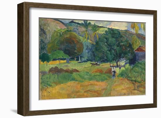 The Valley (Le Vallo), 1892-Paul Gauguin-Framed Giclee Print