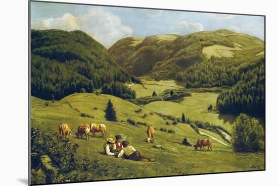 The Valley Near Sankt Blasien, 1882-Hans Thoma-Mounted Giclee Print