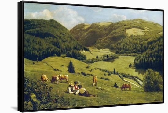 The Valley Near Sankt Blasien, 1882-Hans Thoma-Framed Stretched Canvas