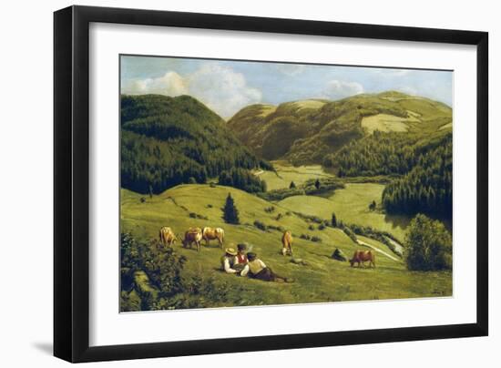 The Valley Near Sankt Blasien, 1882-Hans Thoma-Framed Premium Giclee Print