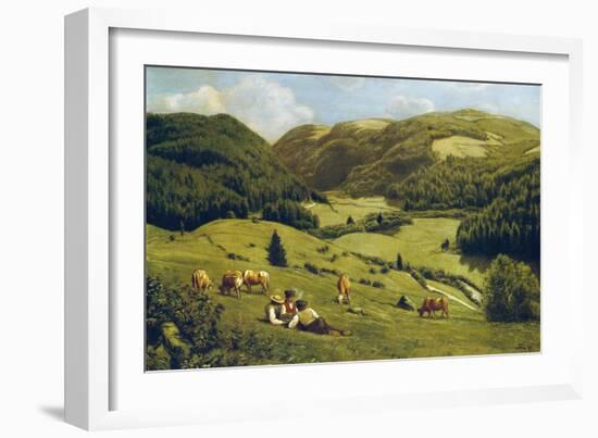 The Valley Near Sankt Blasien, 1882-Hans Thoma-Framed Giclee Print