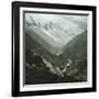 The Valley of Argentière and Chamonix, Seen from the Col De Balme Mountain Pass (Savoy)-Leon, Levy et Fils-Framed Photographic Print