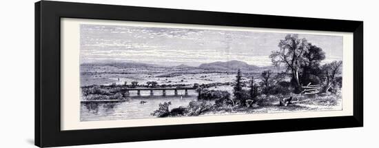 The Valley of Connecticut Seen from Rocky Mountain United States of America-null-Framed Giclee Print
