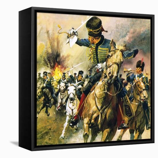 The Valley of Death - the Charge of the Light Brigade-English School-Framed Stretched Canvas