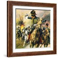 The Valley of Death - the Charge of the Light Brigade-English School-Framed Giclee Print