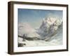 The Valley of Grindelwald, Winter, 1916 (Oil on Canvas)-Ernest Albert Waterlow-Framed Giclee Print