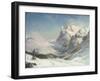 The Valley of Grindelwald, Winter, 1916 (Oil on Canvas)-Ernest Albert Waterlow-Framed Giclee Print