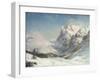 The Valley of Grindelwald, Winter, 1916 (Oil on Canvas)-Ernest Albert Waterlow-Framed Giclee Print