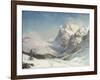 The Valley of Grindelwald, Winter, 1916 (Oil on Canvas)-Ernest Albert Waterlow-Framed Giclee Print