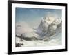 The Valley of Grindelwald, Winter, 1916 (Oil on Canvas)-Ernest Albert Waterlow-Framed Giclee Print