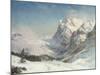 The Valley of Grindelwald, Winter, 1916 (Oil on Canvas)-Ernest Albert Waterlow-Mounted Giclee Print