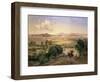 The Valley of Mexico from the Low Ridge of Tacubaya, 1894-Jose Velasco-Framed Premium Giclee Print