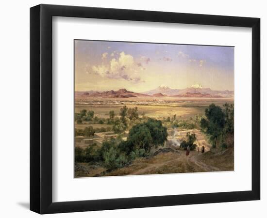 The Valley of Mexico from the Low Ridge of Tacubaya, 1894-Jose Velasco-Framed Premium Giclee Print