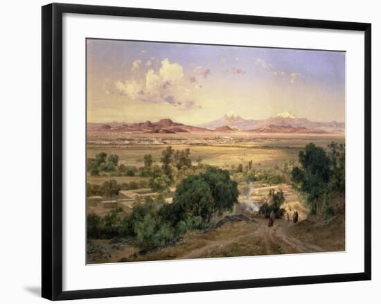 The Valley of Mexico from the Low Ridge of Tacubaya, 1894-Jose Velasco-Framed Giclee Print